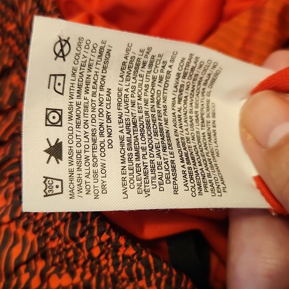 Nike Dri-Fit Orange/Black Women's Athletic Running Shorts Size Large - Picture 9 of 10